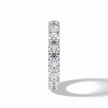 3.03 TCW Round Style Full Eternity Wedding Band