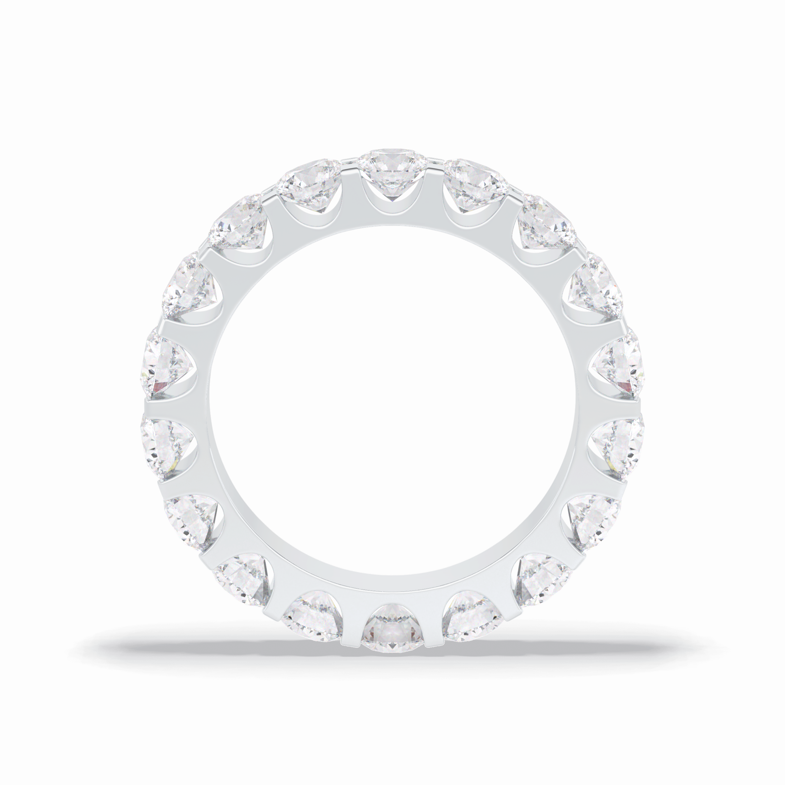 3.03 TCW Round Shape Full Eternity Wedding Band 7