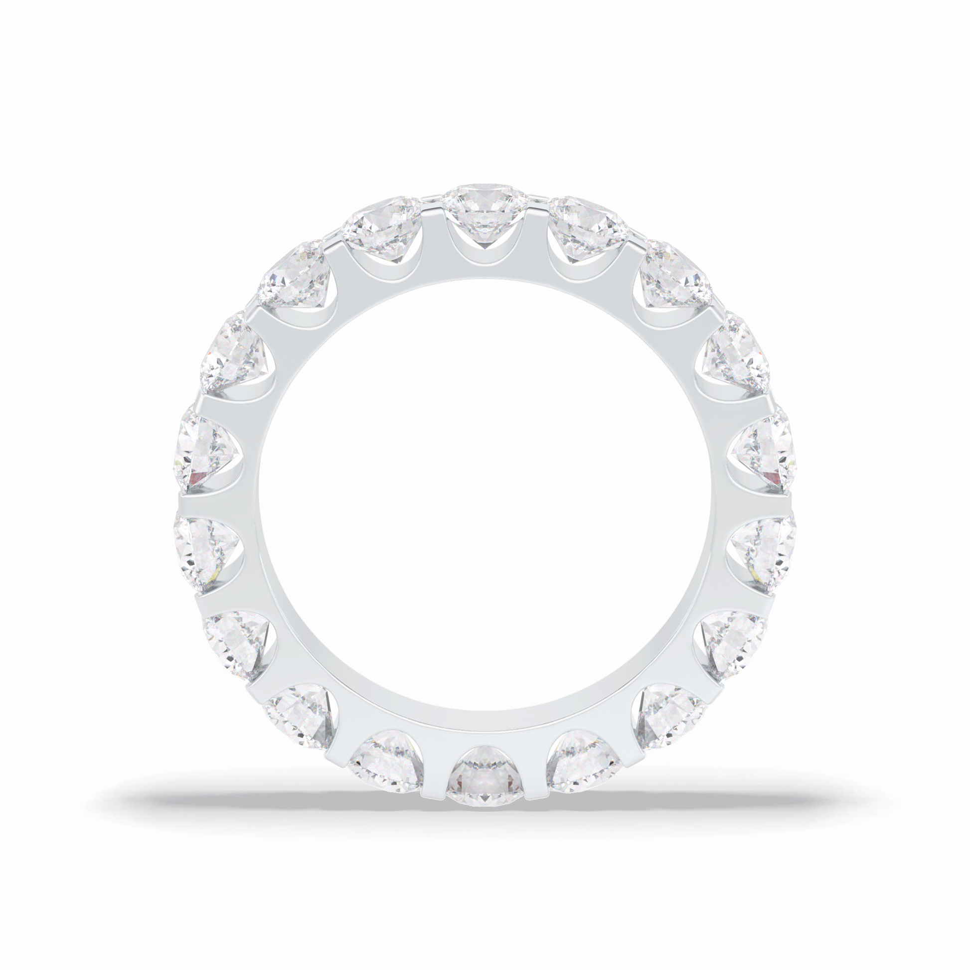 3.03 TCW Round Style Full Eternity Wedding Band