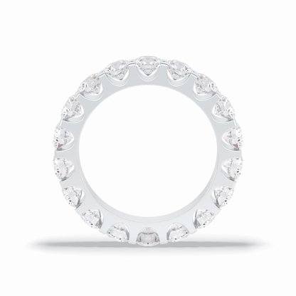3.03 TCW Round Style Full Eternity Wedding Band