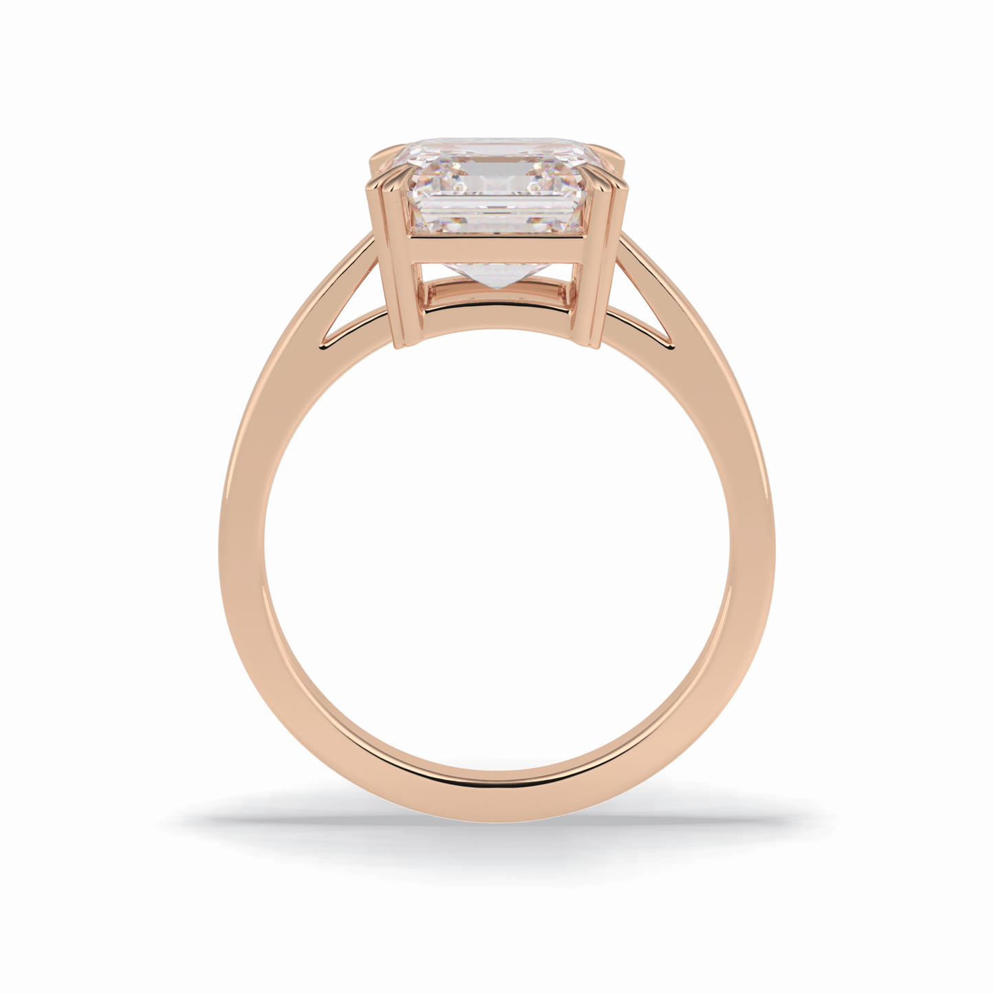 3.03 CT Asscher Cut Solitaire Style Moissanite Engagement Ring 21