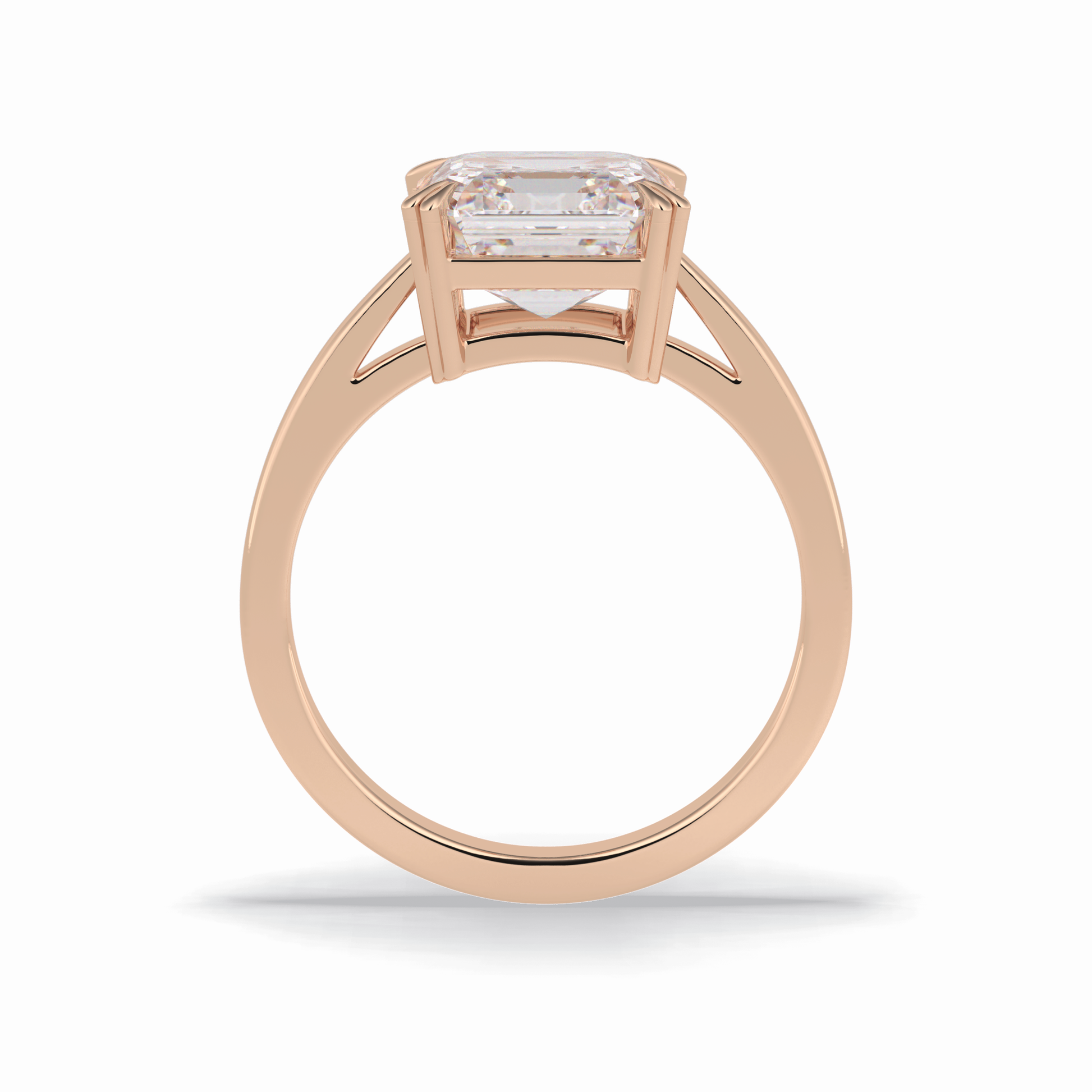 3.03 CT Asscher Cut Solitaire Style Moissanite Engagement Ring 21
