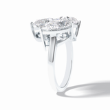 2.01 CT Oval Cut Three Stones Style Moissanite Engagement Rings