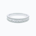 0.70 CT Round Micro Pave CVD EF/VS1 Diamond Wedding Band 1