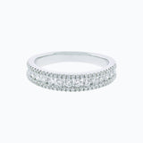 0.70 CT Round Micro Pave CVD EF/VS1 Diamond Wedding Band 1