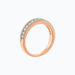 0.70 CT Round Micro Pave CVD EF/VS1 Diamond Wedding Band 4