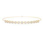Bezel Moissanite Bracelet – Crafted in 14K/18K Gold with DEF VVS Sparkle 4