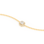 Cushion and Round Halo Moissanite Bracelet – Crafted in 14K/18K Gold with DEF VVS Sparkle 5
