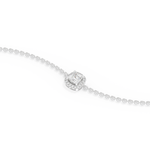 Cushion and Round Halo Moissanite Bracelet – Crafted in 14K/18K Gold with DEF VVS Sparkle 2