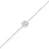 Cushion and Round Halo Moissanite Bracelet – Crafted in 14K/18K Gold with DEF VVS Sparkle 3