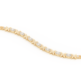 Oval and Round Halo Moissanite Bracelet – Crafted in 14K/18K Gold with DEF VVS Sparkle 5