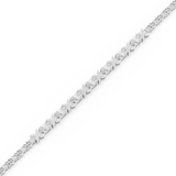 Oval and Round Halo Moissanite Bracelet – Crafted in 14K/18K Gold with DEF VVS Sparkle 3
