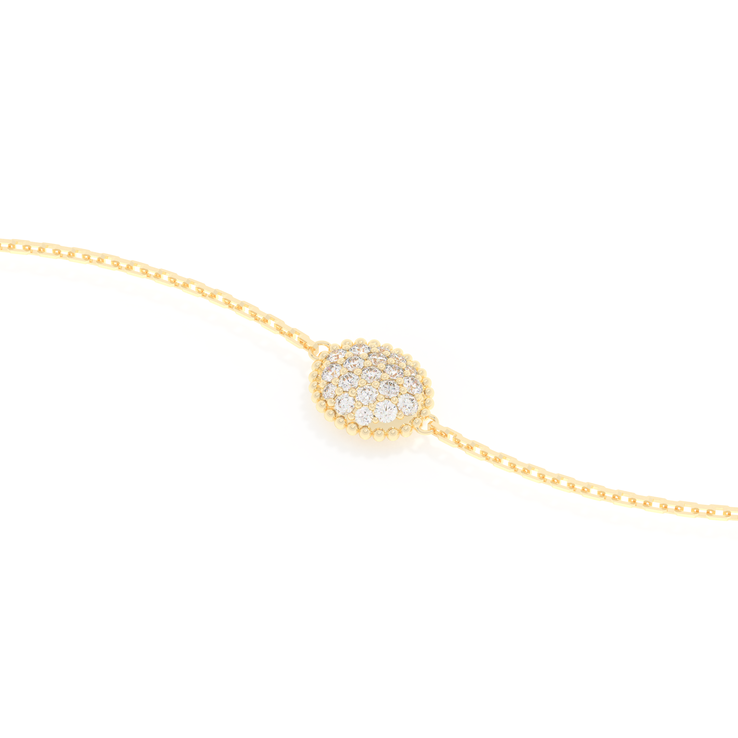 Cluster Moissanite Bracelet – Crafted in 14K/18K Gold with DEF VVS Sparkle 5