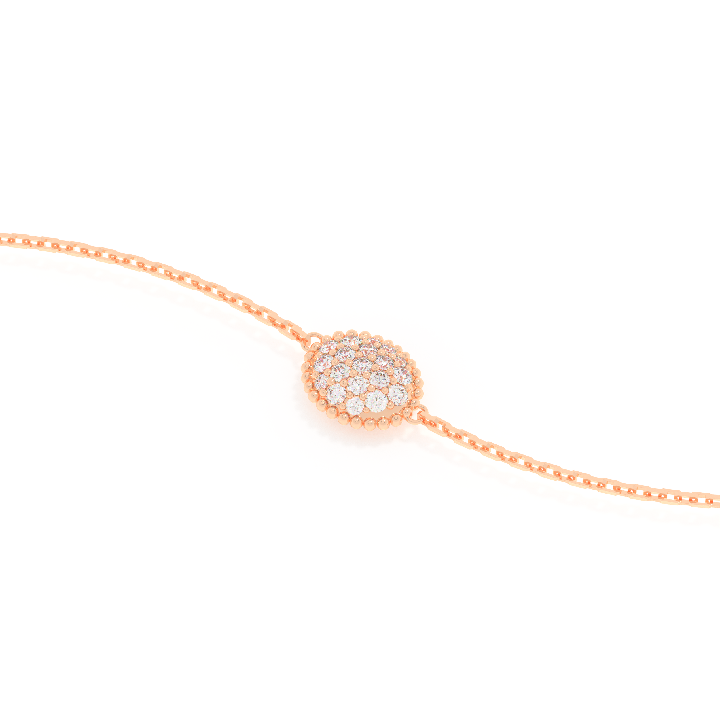 Cluster Moissanite Bracelet – Crafted in 14K/18K Gold with DEF VVS Sparkle 8