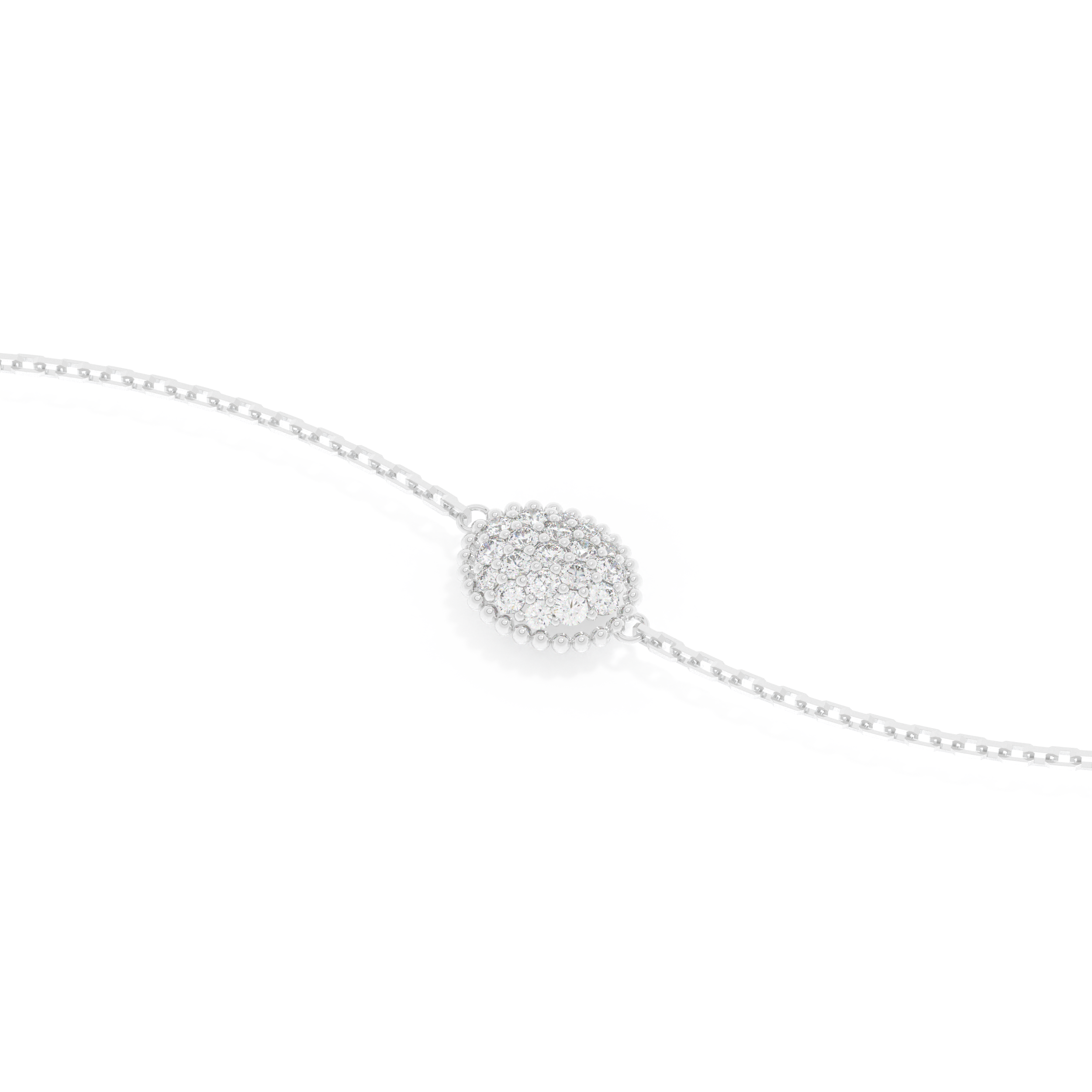 Cluster Moissanite Bracelet – Crafted in 14K/18K Gold with DEF VVS Sparkle 2