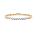 Tennis Moissanite Bracelet – Crafted in 14K/18K Gold with DEF VVS Sparkle