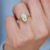 2.05 CT Marquise Split Shank Lab Grown Diamond Engagement Ring