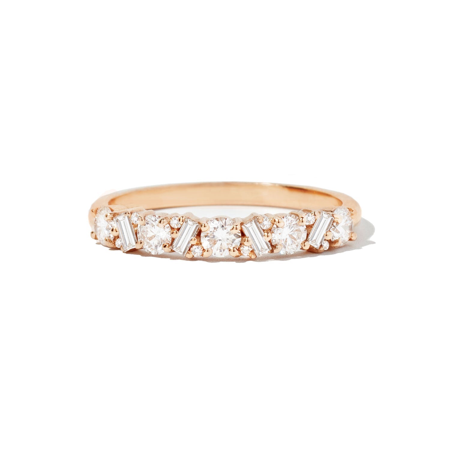 0.23 CT Round Half Eternity Lab Grown Diamond Wedding Band