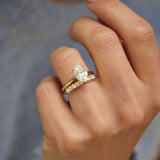0.23 CT Round Half Eternity Lab Grown Diamond Wedding Band