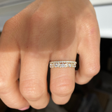 0.23 CT Round Half Eternity Lab Grown Diamond Wedding Band