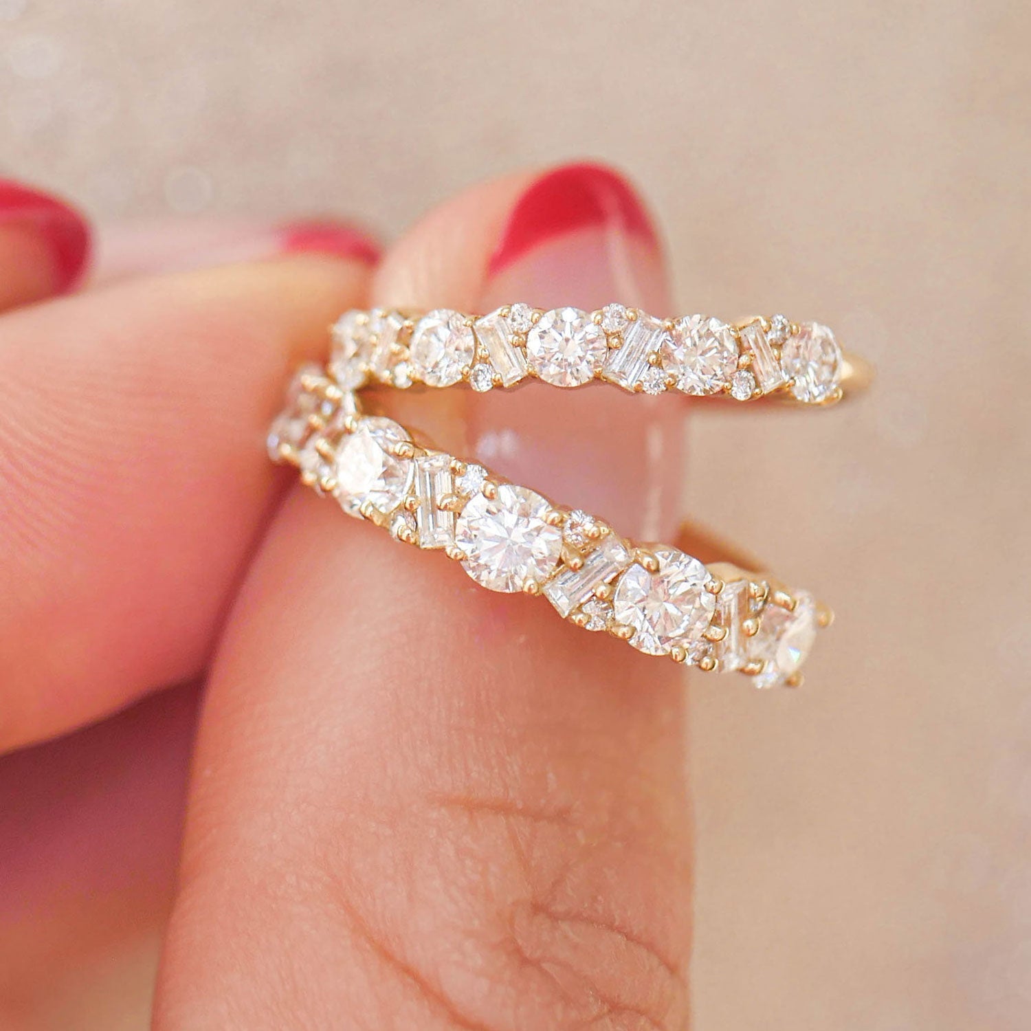 0.23 CT Round Half Eternity Lab Grown Diamond Wedding Band