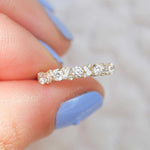 0.23 CT Round Half Eternity Lab Grown Diamond Wedding Band