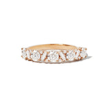 0.23 CT Round Half Eternity Lab Grown Diamond Wedding Band