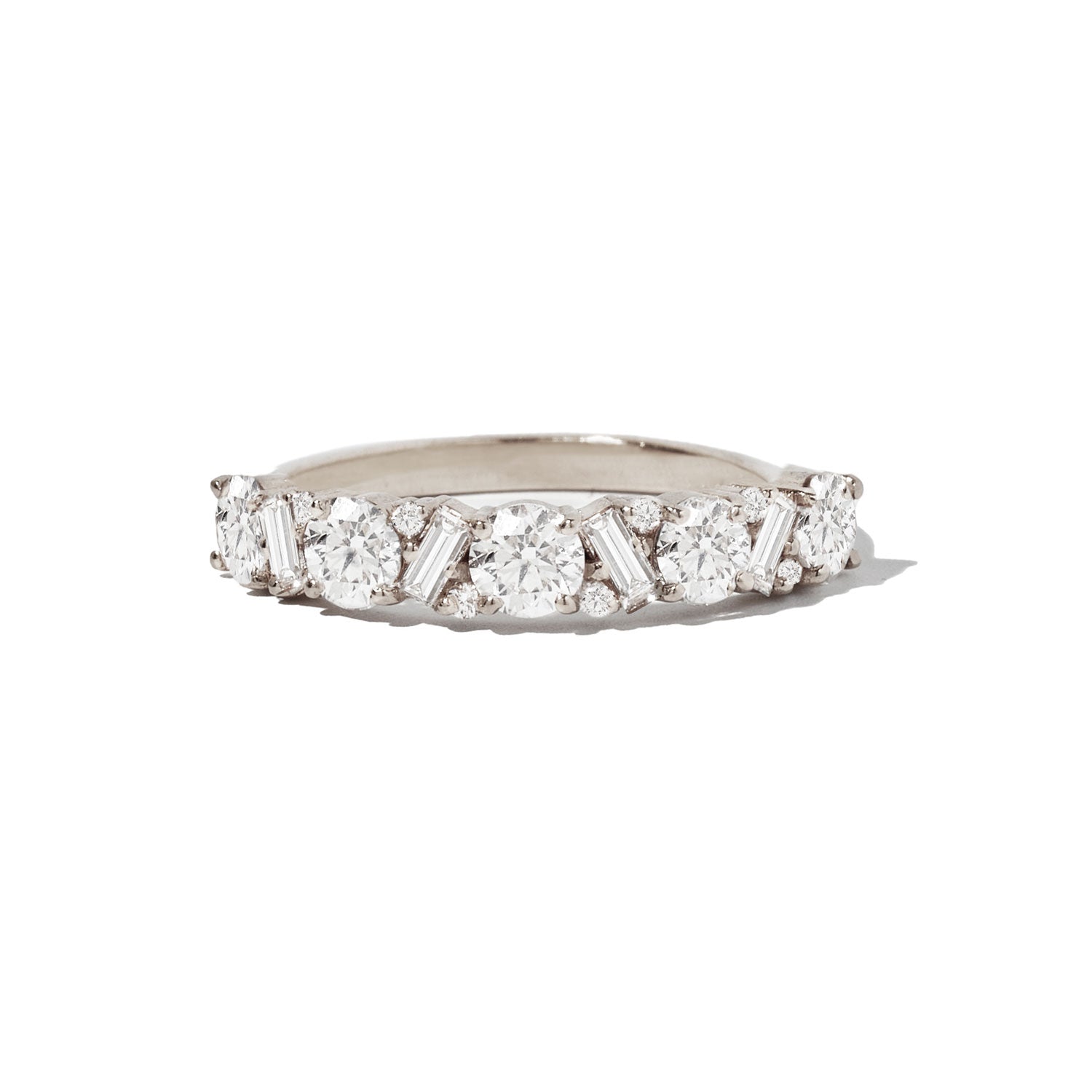 0.23 CT Round Half Eternity Lab Grown Diamond Wedding Band