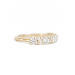 0.23 CT Round Half Eternity Lab Grown Diamond Wedding Band