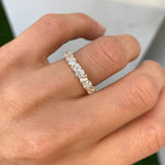 0.23 CT Round Half Eternity Lab Grown Diamond Wedding Band