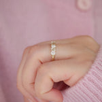 0.23 CT Round Half Eternity Lab Grown Diamond Wedding Band