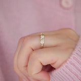 0.23 CT Round Half Eternity Lab Grown Diamond Wedding Band