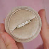 0.23 CT Round Half Eternity Lab Grown Diamond Wedding Band
