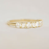0.23 CT Round Half Eternity Lab Grown Diamond Wedding Band