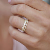 0.23 CT Round Half Eternity Lab Grown Diamond Wedding Band