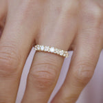 0.23 CT Round Half Eternity Lab Grown Diamond Wedding Band