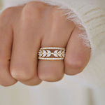 0.23 CT Round Half Eternity Lab Grown Diamond Wedding Band