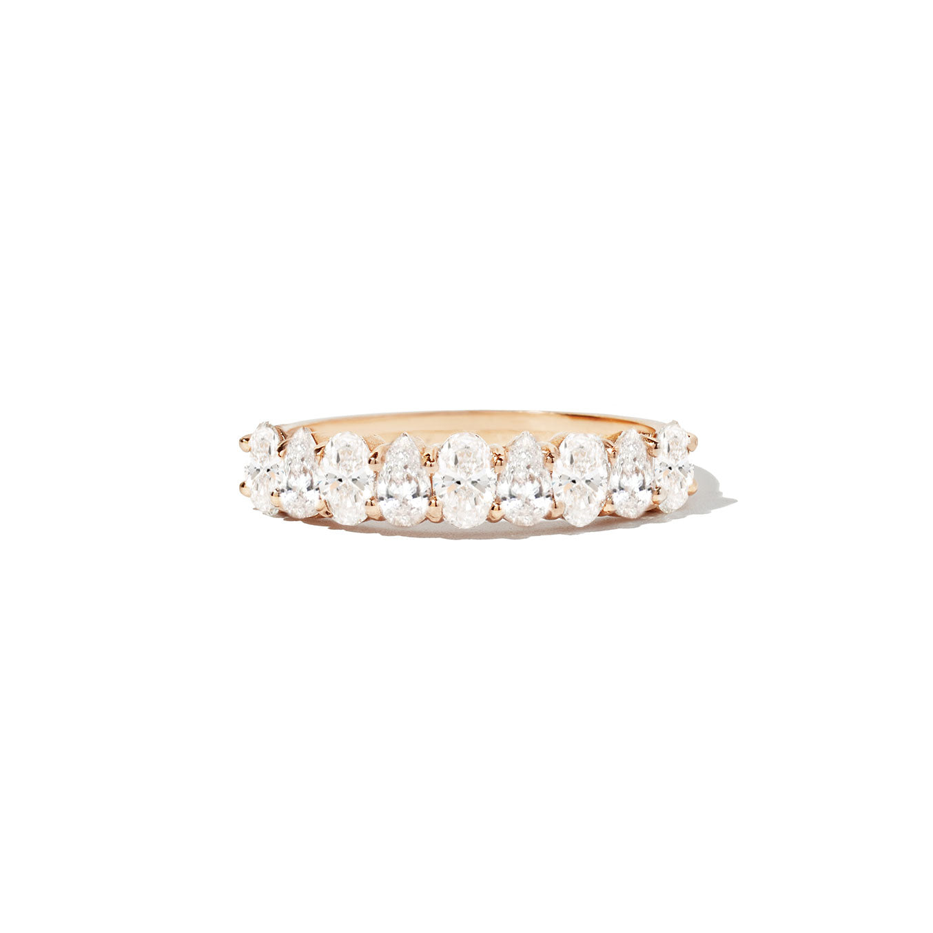 0.23 CT Round Half Eternity Lab Grown Diamond Wedding Band
