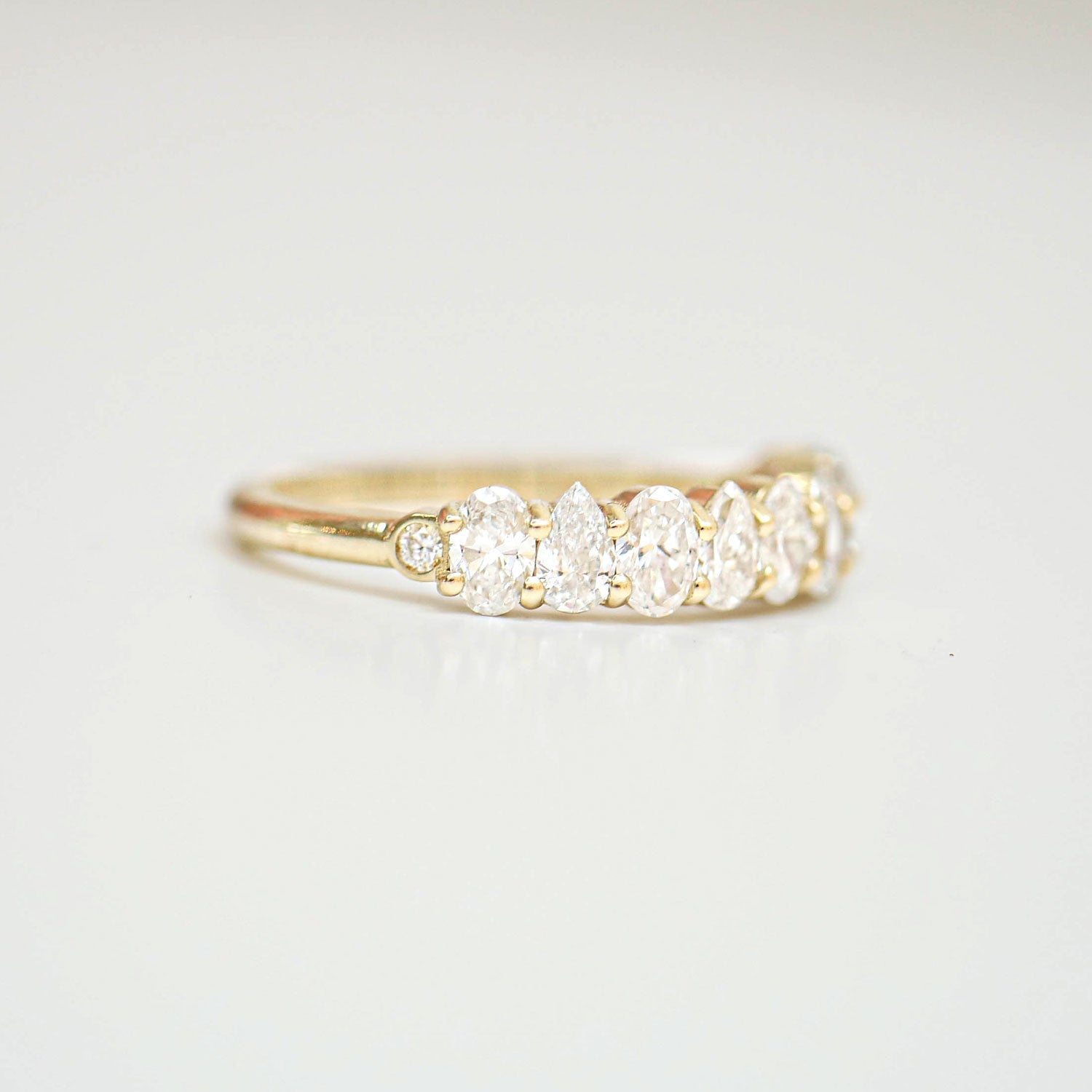 0.23 CT Round Half Eternity Lab Grown Diamond Wedding Band