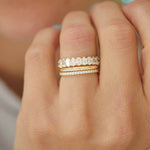 0.23 CT Round Half Eternity Lab Grown Diamond Wedding Band
