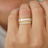 0.23 CT Round Half Eternity Lab Grown Diamond Wedding Band