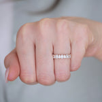 0.23 CT Round Half Eternity Lab Grown Diamond Wedding Band