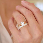 0.23 CT Round Half Eternity Lab Grown Diamond Wedding Band
