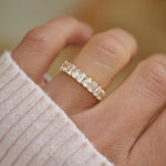 0.23 CT Round Half Eternity Lab Grown Diamond Wedding Band