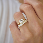 0.23 CT Round Half Eternity Lab Grown Diamond Wedding Band