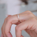 0.23 CT Round Half Eternity Lab Grown Diamond Wedding Band