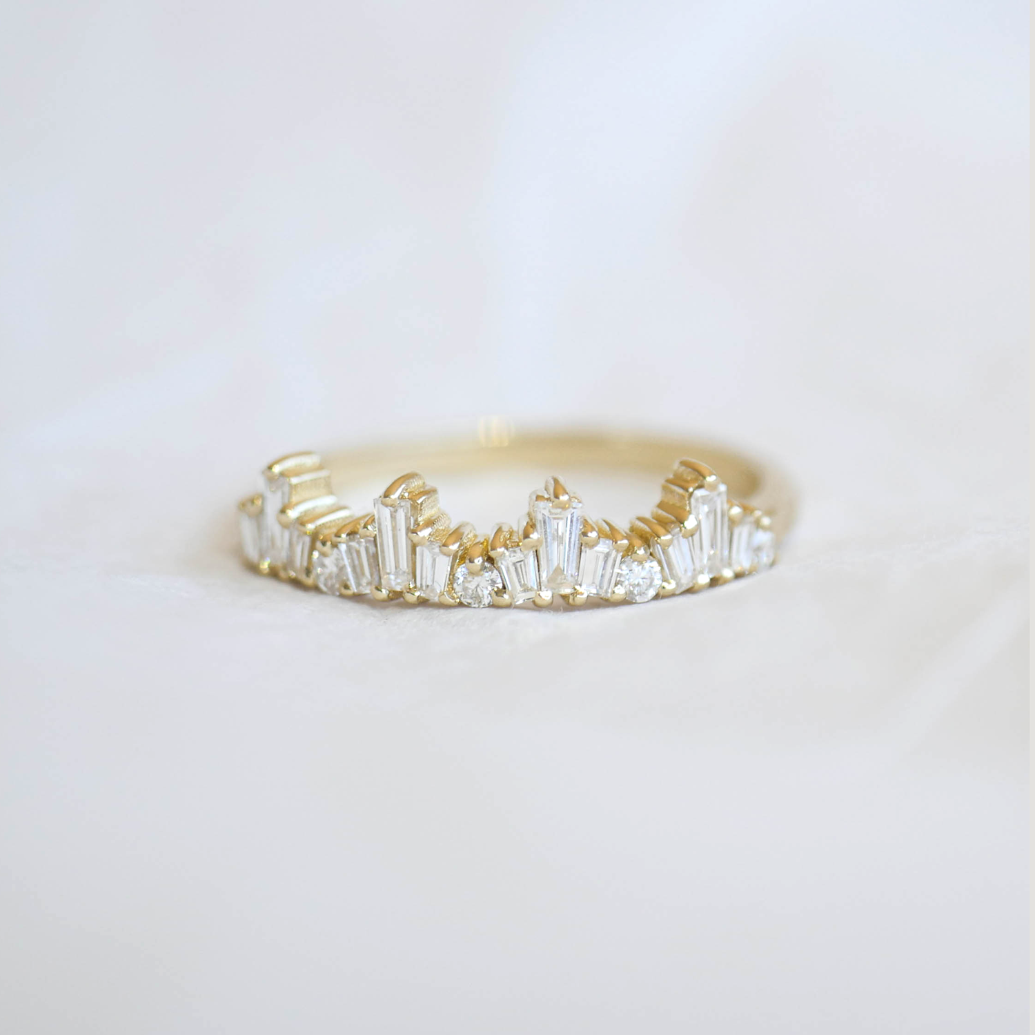 0.23 CT Round Half Eternity Lab Grown Diamond Wedding Band