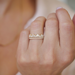0.23 CT Round Half Eternity Lab Grown Diamond Wedding Band