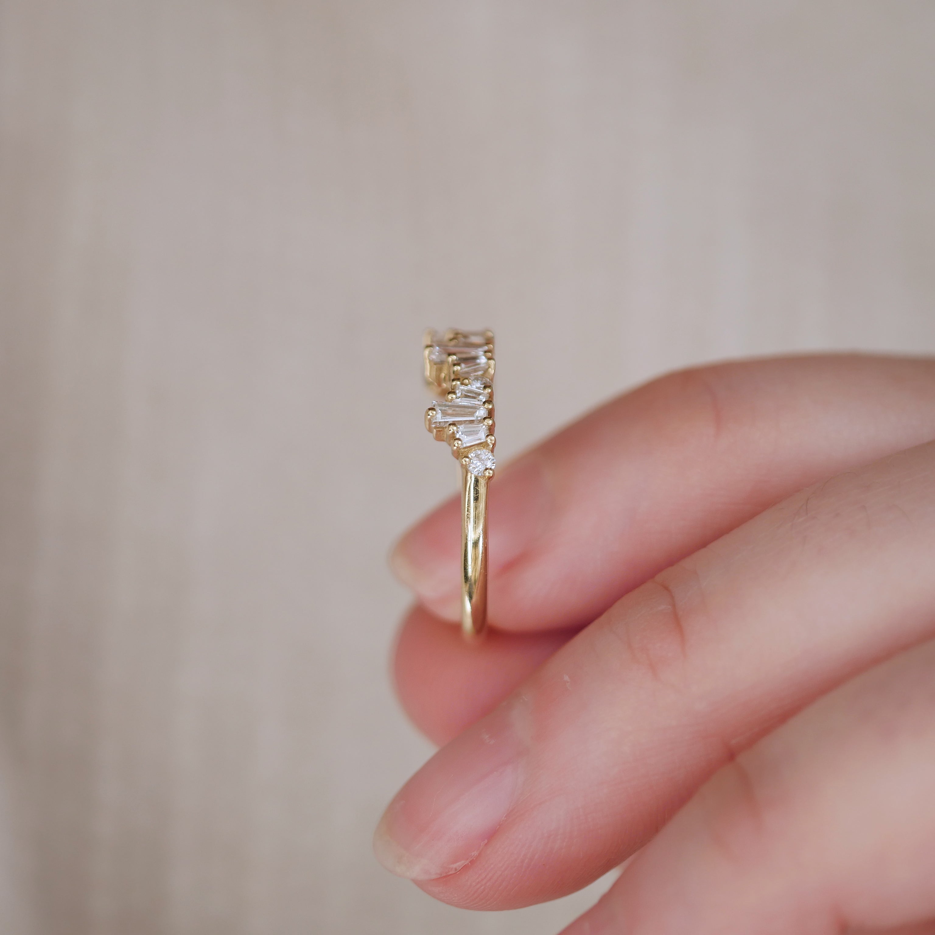 0.23 CT Round Half Eternity Lab Grown Diamond Wedding Band