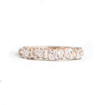 0.23 CT Round Half Eternity Lab Grown Diamond Wedding Band